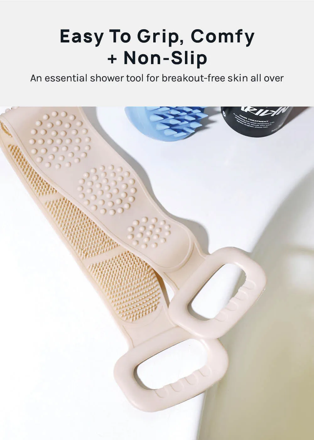 A  Silicone Body Wash Strap