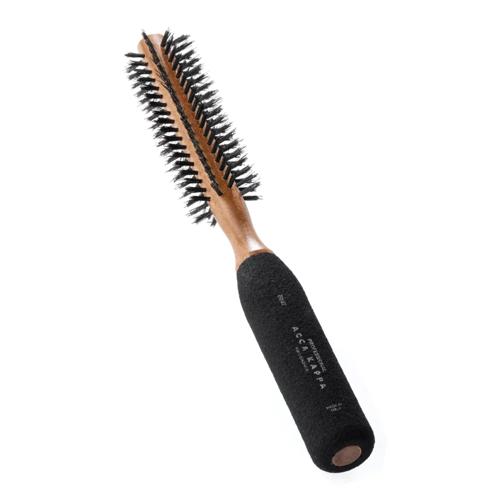 Acca Kappa Round Rubber Handle Hair Brush (32mm Barrel)