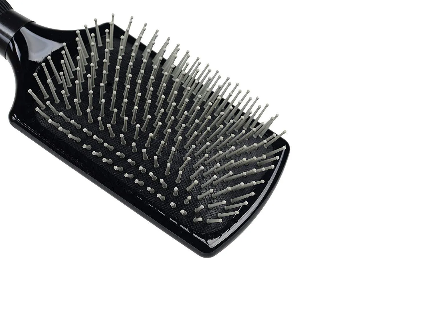 Alan Truman 100% Pure Nylon Bristle Paddle Brush (Black)