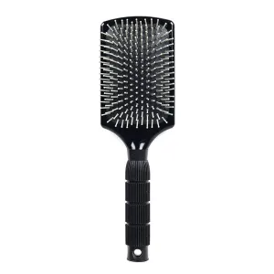 Alan Truman 100% Pure Nylon Bristle Paddle Brush (Black)