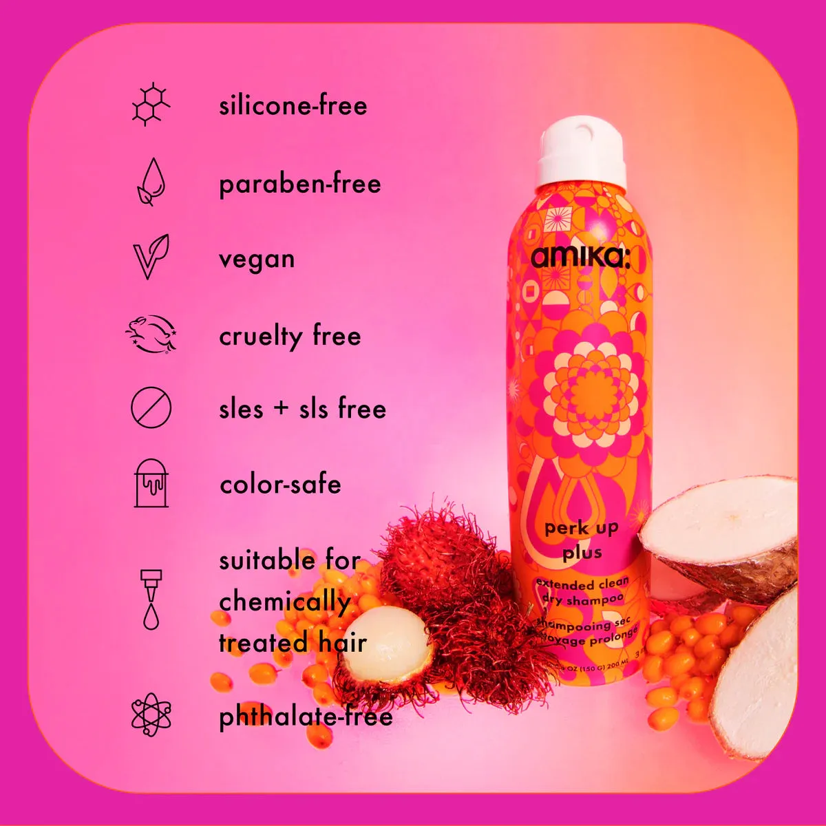 Amika Perk Up Plus Dry Shampoo 1.8oz