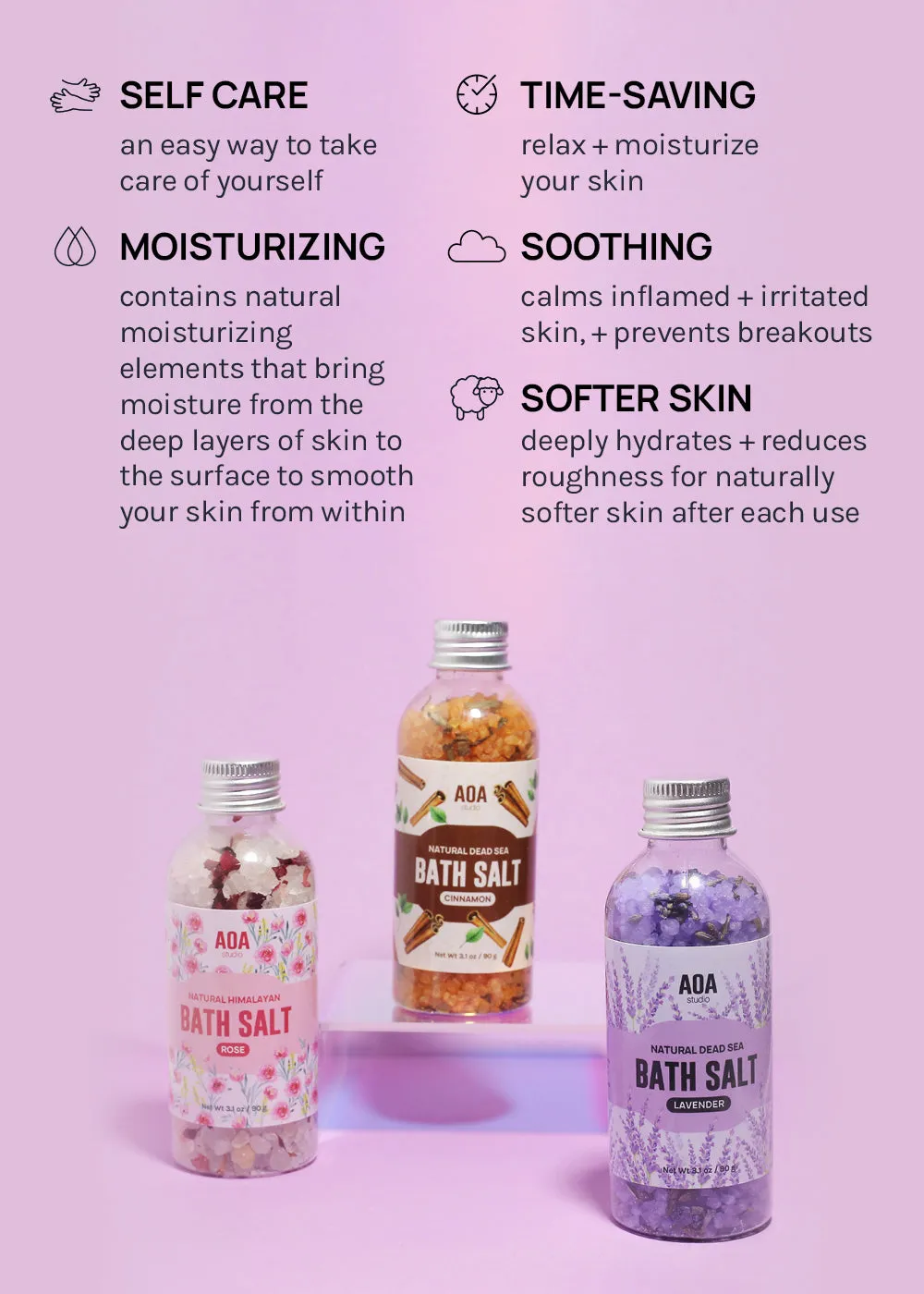 AOA Studio Bath Salt - Cinnamon