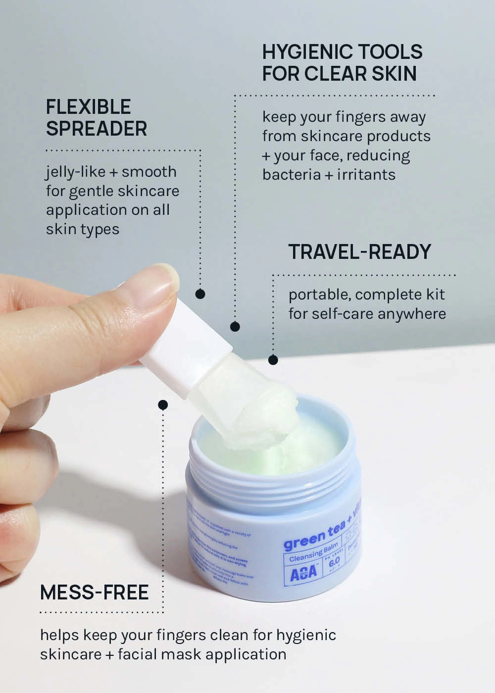 AOA Travel Silicone Mask Applicator Set