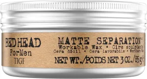 Bed Head B For Men Matte Separation Workable Wax by TIGI for Men - 3 oz Wax