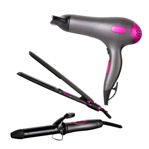Carmen Hairdryer   Curler   Straightener 3 Piece Set