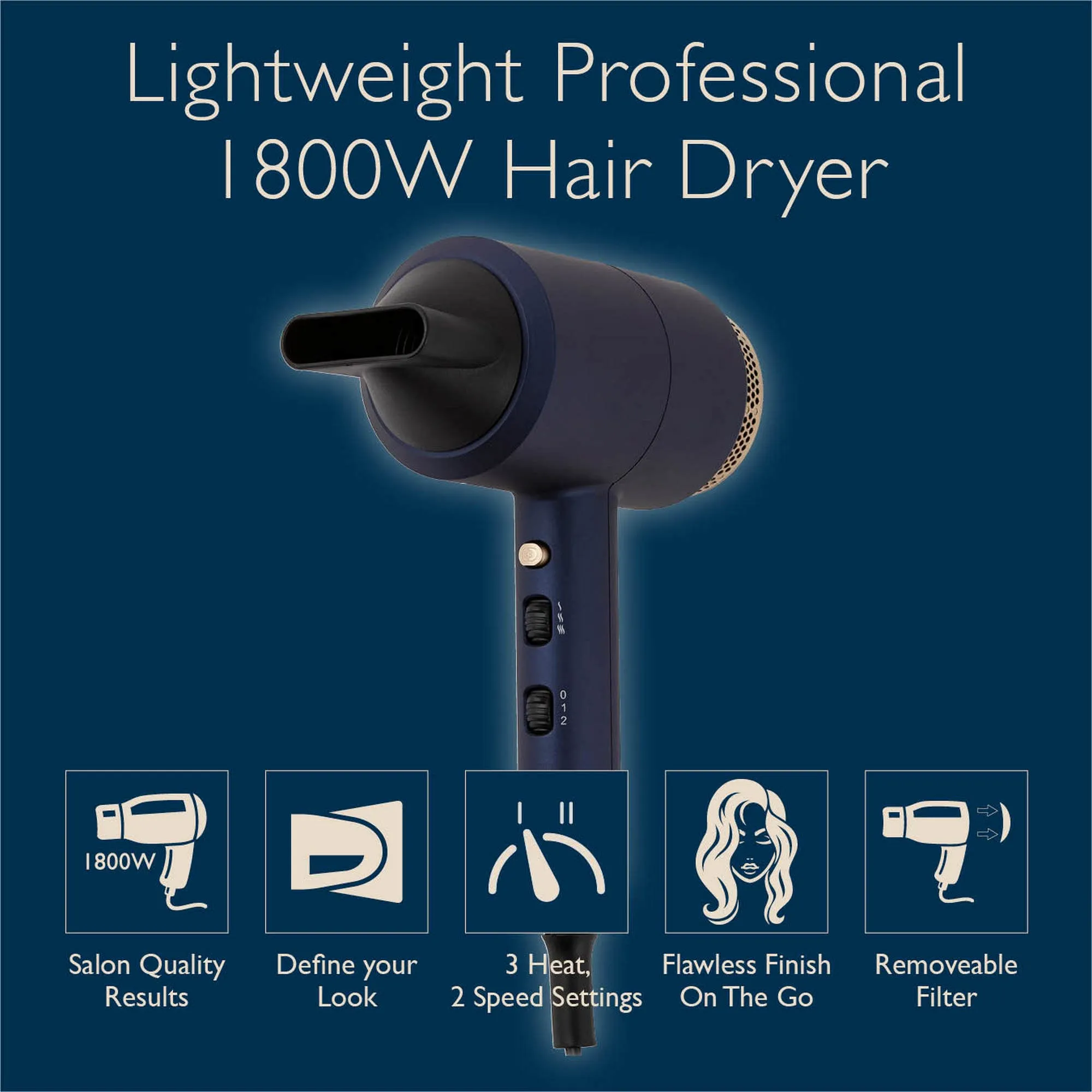 Carmen Twilight DC Pro Hairdryer
