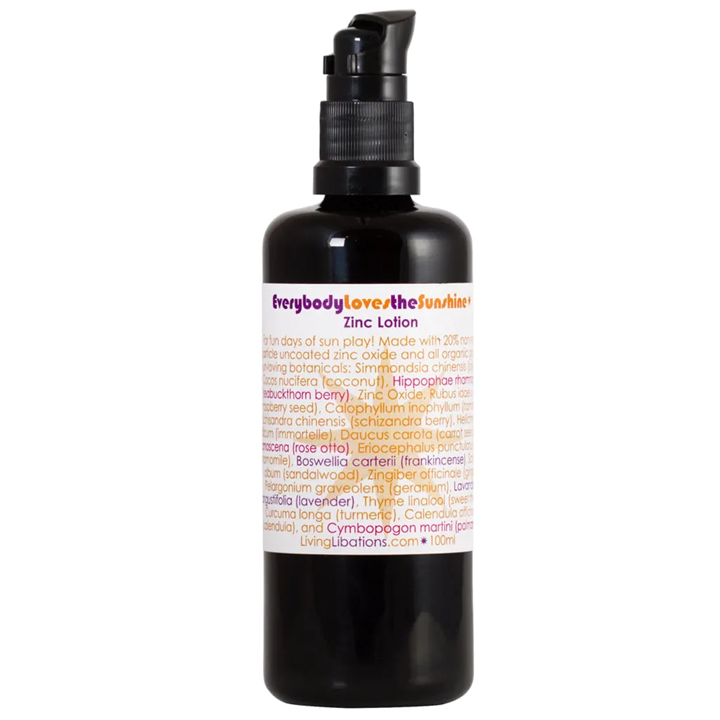 Everybody Loves The Sunshine with Zinc Lotion - Living Libations