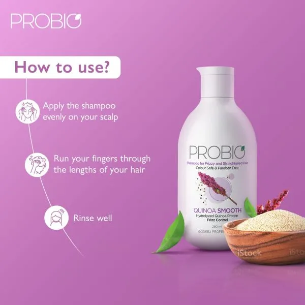 Godrej Professional Probio Quinoa Smooth Shampoo (250ml)