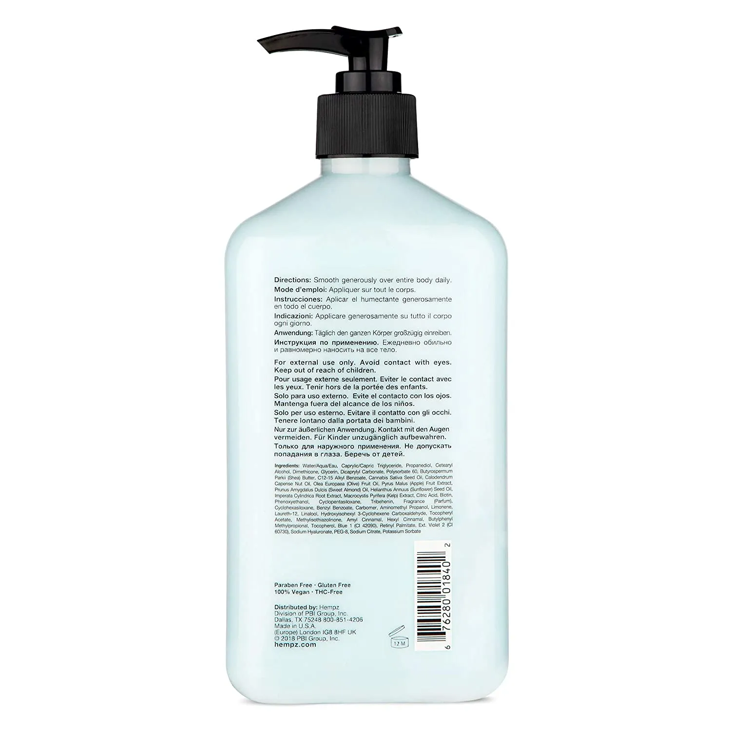 Hempz Triple Moisture Herbal Body Moisturizer 17oz