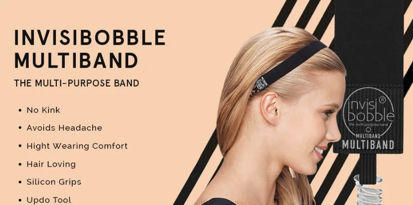 Invisibobble MULTIBAND - True Black
