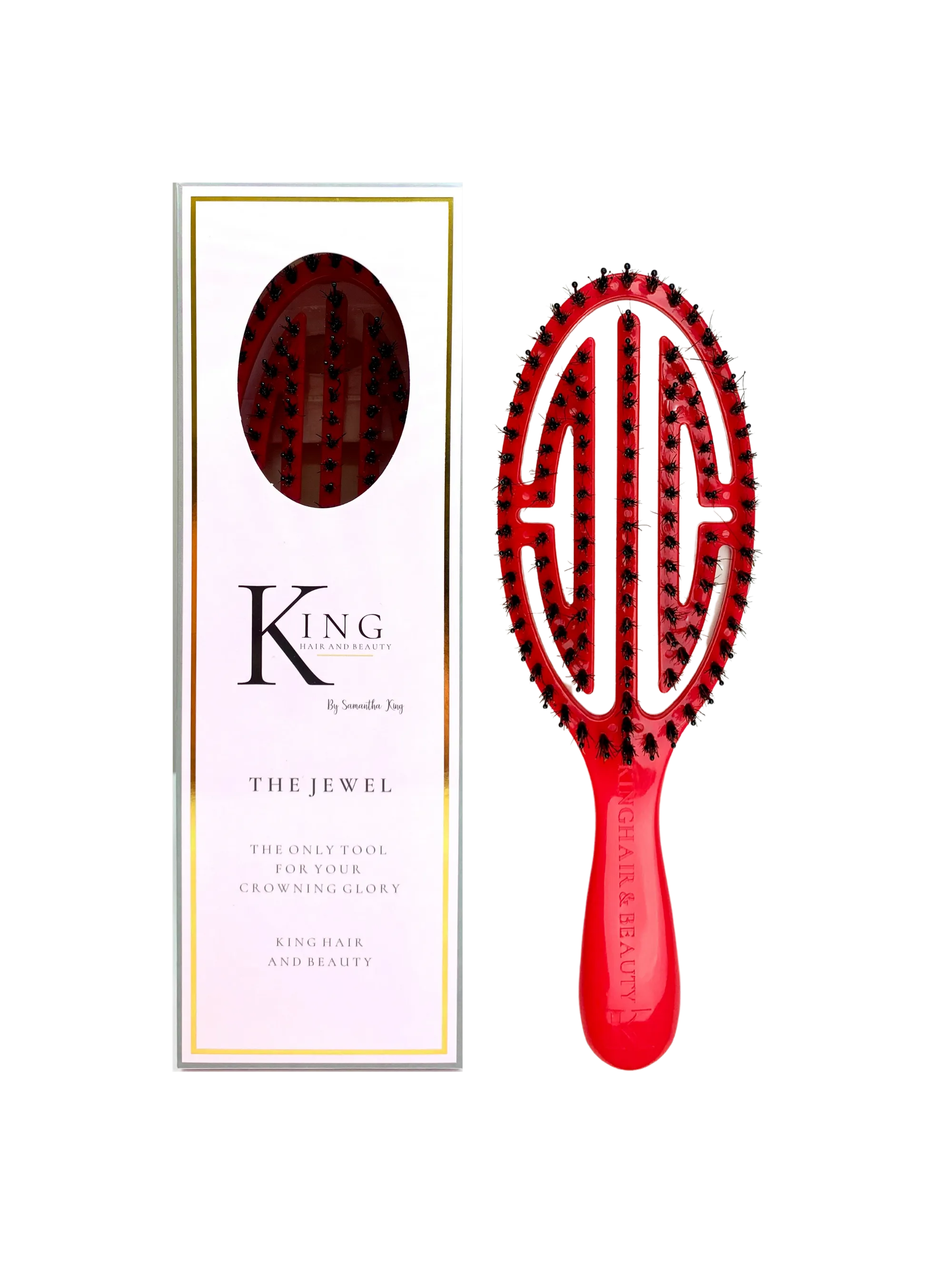 King Hair & Beauty The Jewel Hair Brush