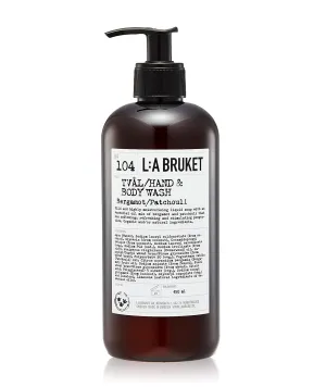 L:A Bruket No. 104 Bergamot/Patchouli Hand and Body Wash 450 ml