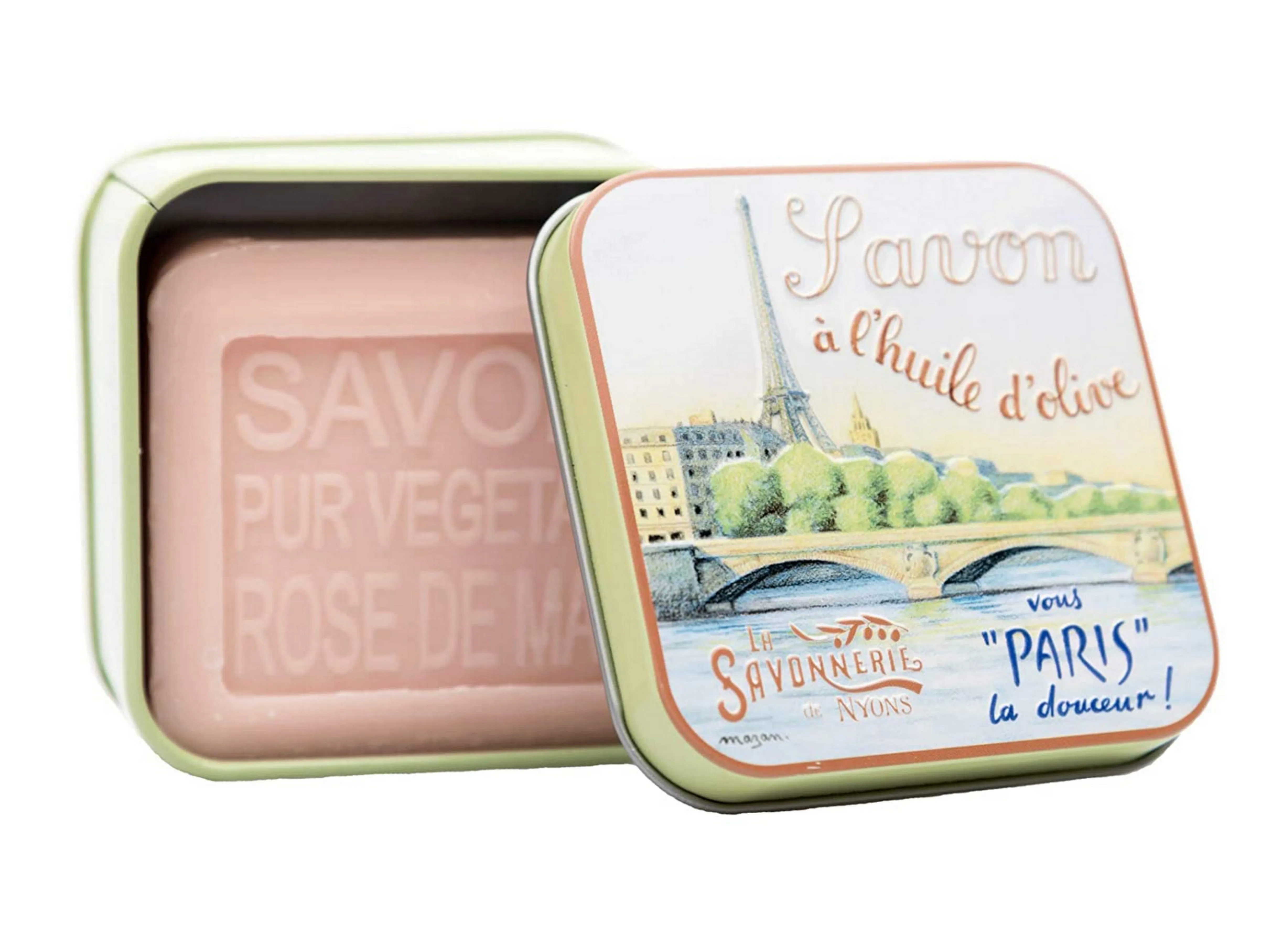 La Savonnerie de Nyons, Soap in A Tin Box La Seine, 100 g