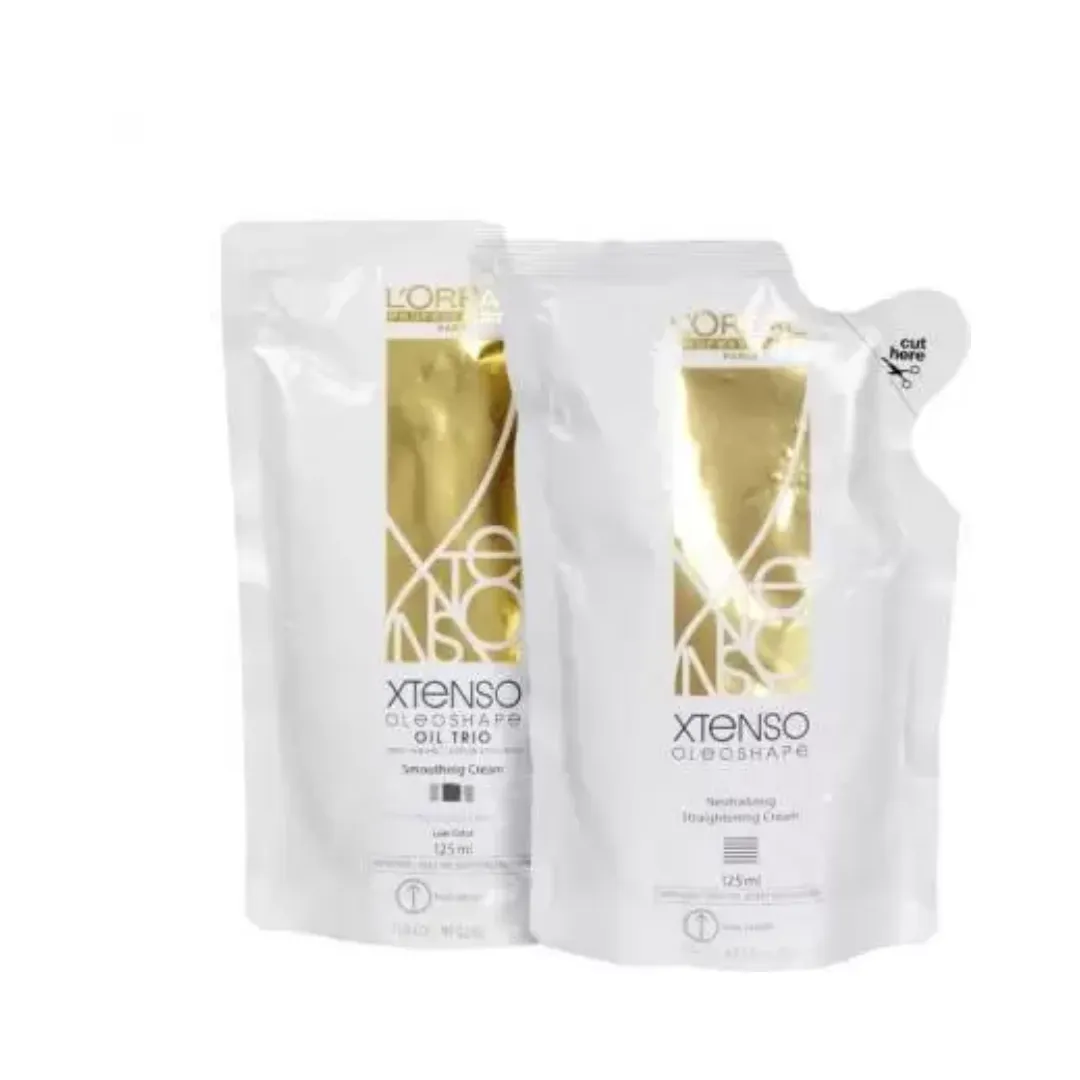 L'Oral Paris X-Tenso Oleoshape Oil Trio Smoothing Cream 125ML   Neutralizing Straightening Cream 125ml  (250 ml)