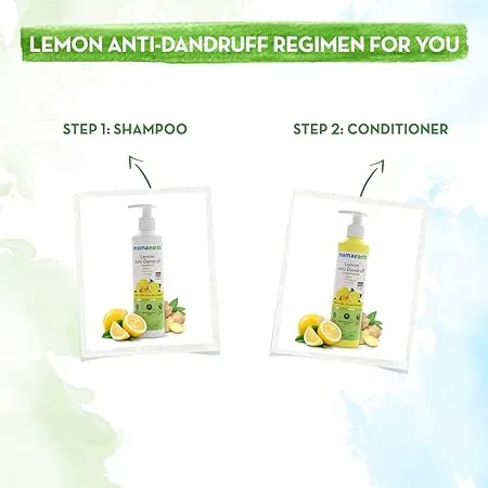 Mamaearth Lemon Anti-Dandruff Shampoo with Lemon & Ginger for Itchy & Flaky Scalp C 250 ml