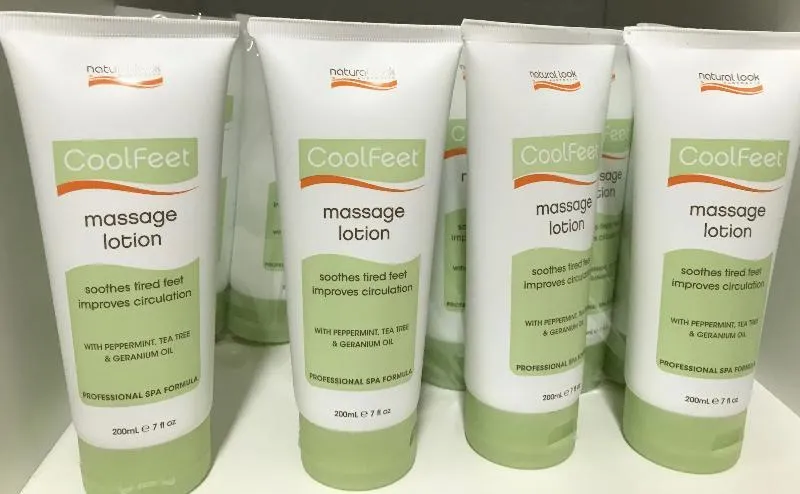 Massage Lotion ~ Cool Feet ~ Natural Look