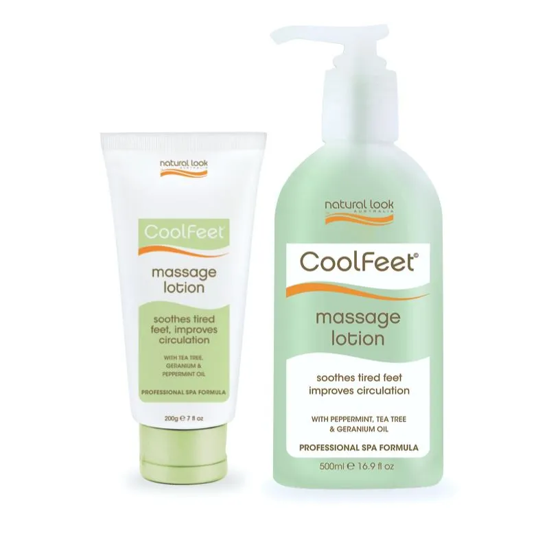 Massage Lotion ~ Cool Feet ~ Natural Look