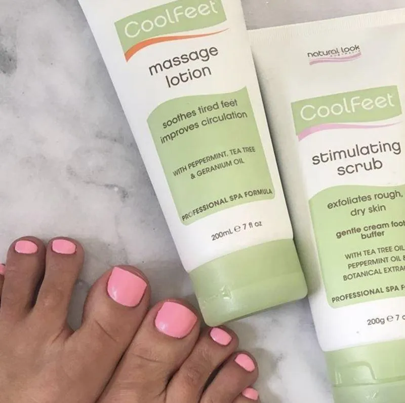 Massage Lotion ~ Cool Feet ~ Natural Look