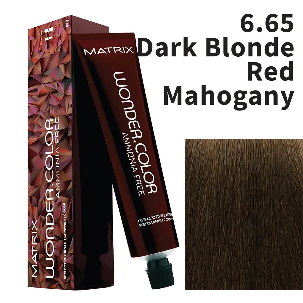 MATRIX WONDER COLOR 6.65 DARK BLONDE  WITH RED MAHOGANY