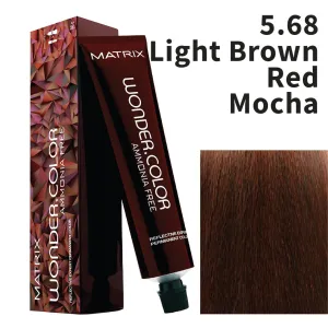 matrix wonder colour 5.68 light brown with red mocha
