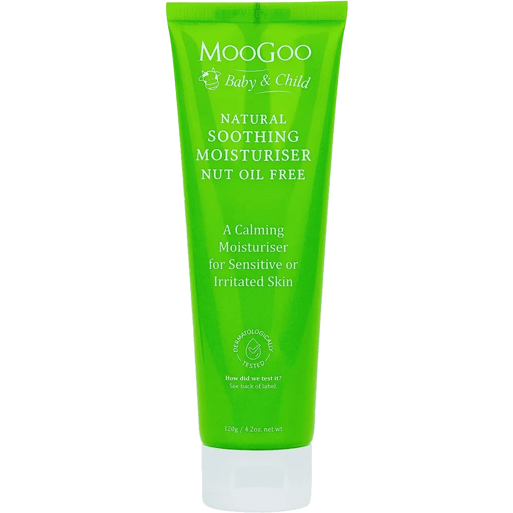 MooGoo Baby & Child Natural Soothing Moisturiser Nut Oil Free 120g