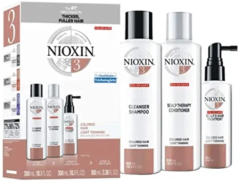 Nioxin System 3 Starter Kit | Now Save 36% 300ml Cleanser;150ml Scalp Therapy & 100ml Scalp Treatment