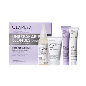 OLAPLEX Unbreakable Blondes Mini Starter Kit with No. O, 3, 4P and 8