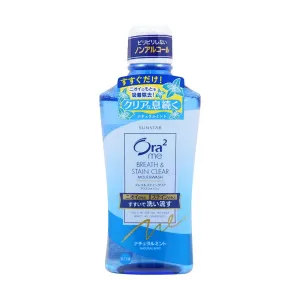 ORA2 Breath & Stain Clear Mouthwash Natural Mint  (460mL)