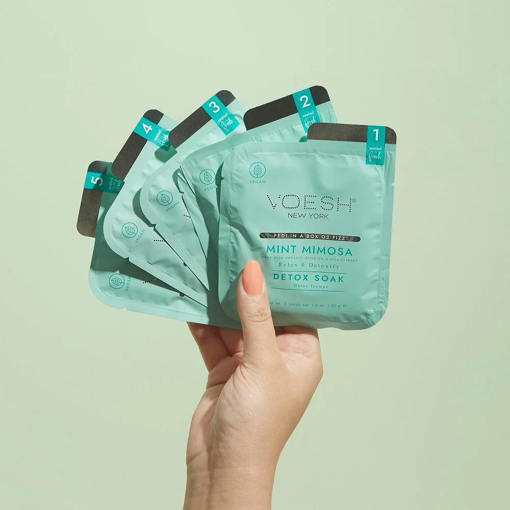Pedi-in-a-Box Mint Mimosa - 5 Steps - Voesh