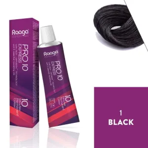 RAAGA HAIR COLOUR PRO  10 EXPRESS  1 BLACK