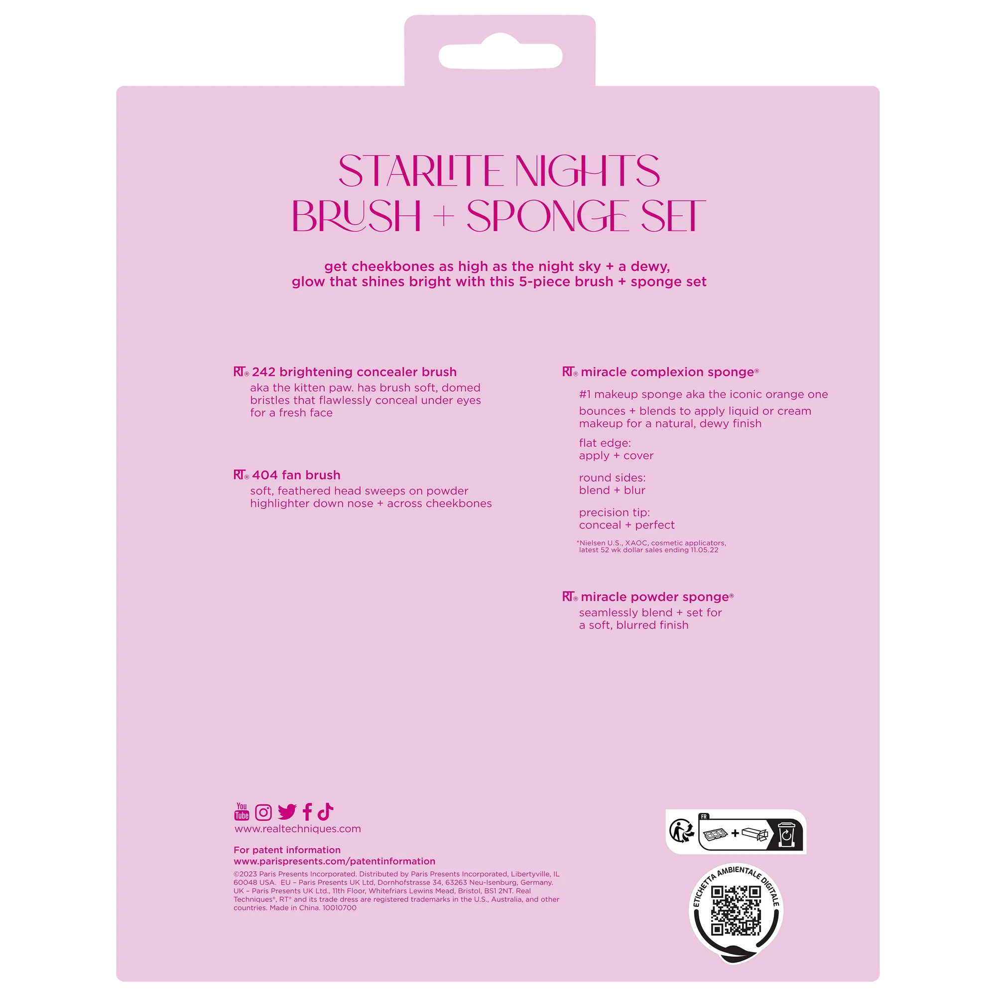 Real Techniques Starlite Nights Brush   Sponge Giftset