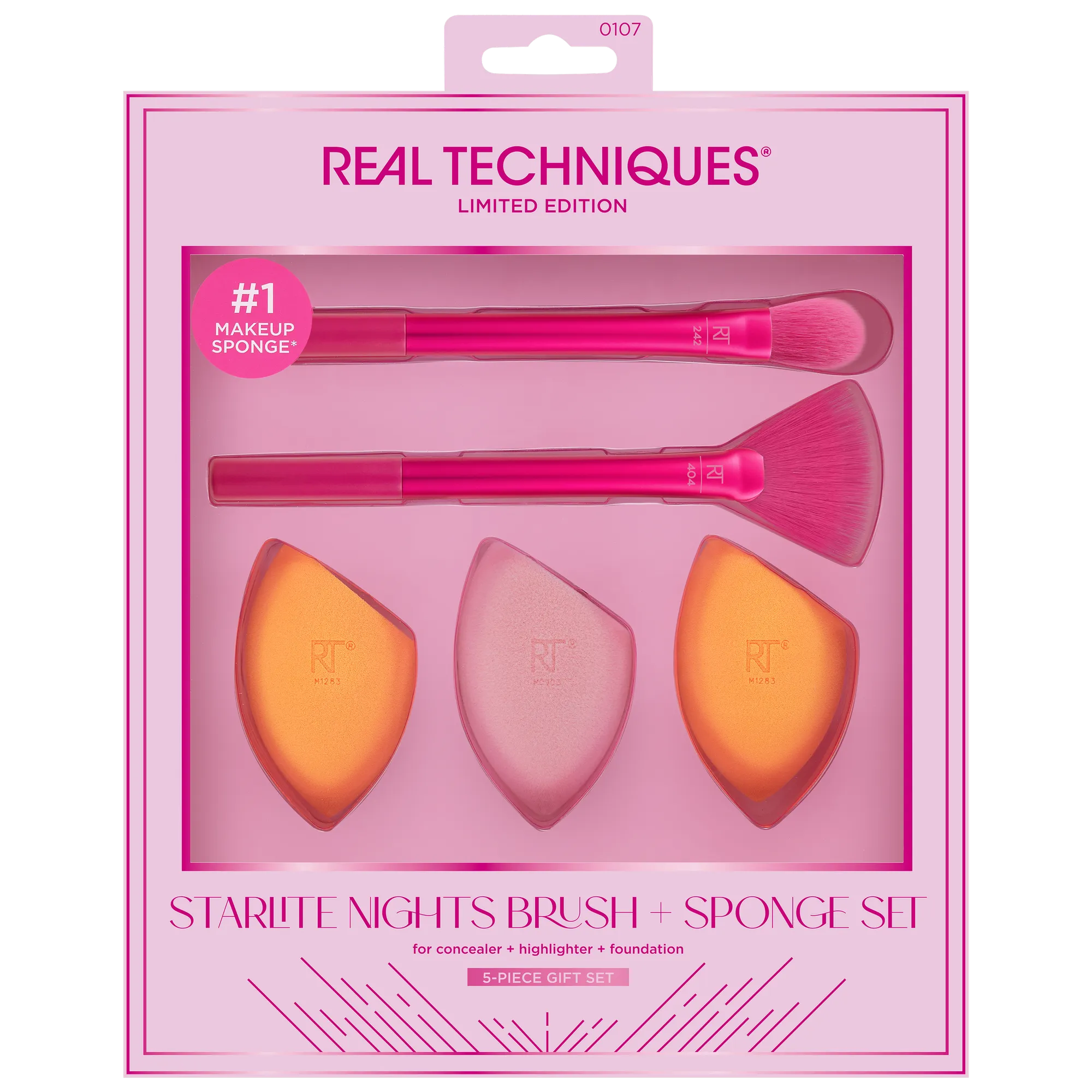 Real Techniques Starlite Nights Brush   Sponge Giftset