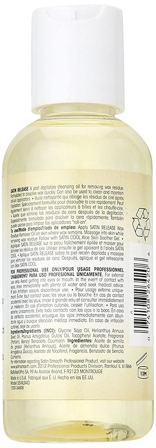 Satin Smooth 4 Oz Release Wax Residue Remover