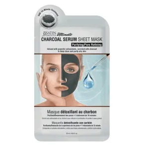 Satin Smooth Charcoal Serum Face Mask Single Use
