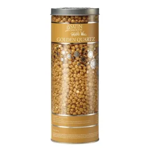 Satin Smooth Pebble Stripless Hard Wax Golden Qurartz