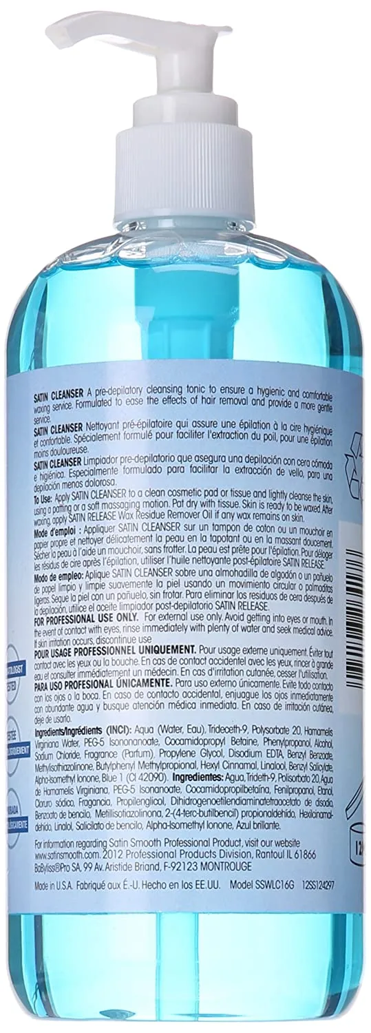 Satin Smooth Satin Cleanser 16 Oz