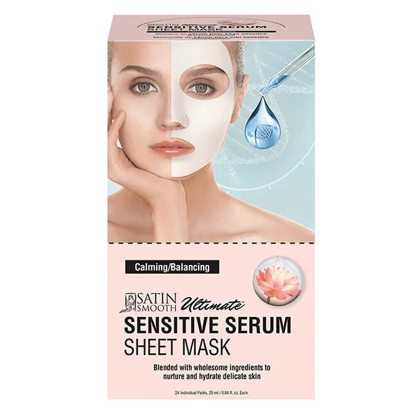Satin Smooth Sensitive Serum Face Mask Single Use