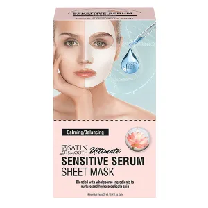 Satin Smooth Sensitive Serum Face Mask Single Use