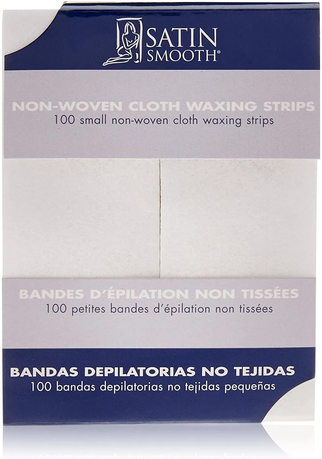 Satin Smooth Small Non Woven Waxing Strips 100 Per Pack