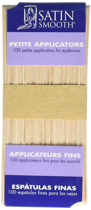 Satin Smooth Wood Petit Eyebrow Wax Applicator 100 Per Pack