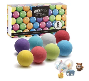 Sch?ne Body  Kids Suprise Toy Bath Bombs - 8 Aromatics