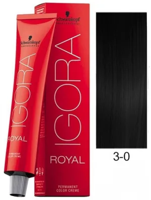 Schwarzkopf Professional Igora Royal Permanent Color Creme (3-0 Dark Brown)