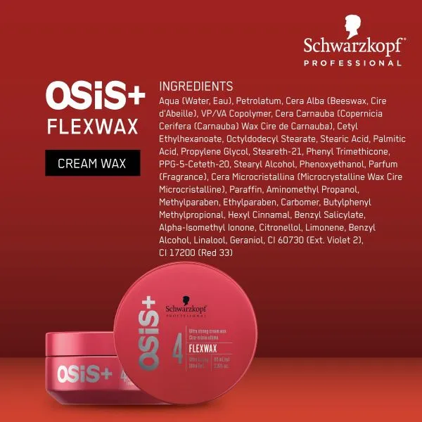 Schwarzkopf Professional Osis  Flexwax Ultra Strong Cream Wax (85ml)
