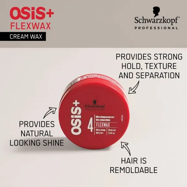 Schwarzkopf Professional Osis  Flexwax Ultra Strong Cream Wax (85ml)