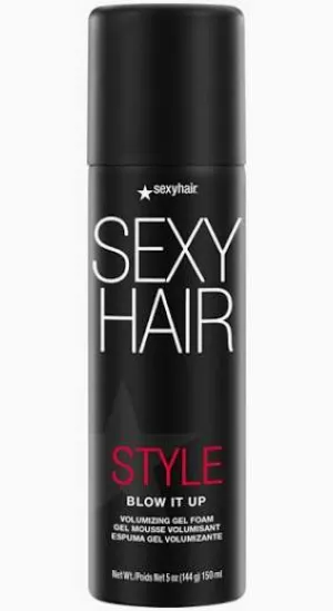 Sexy Hair Style Blow It Up Heat Protection Volumizing Gel Foam