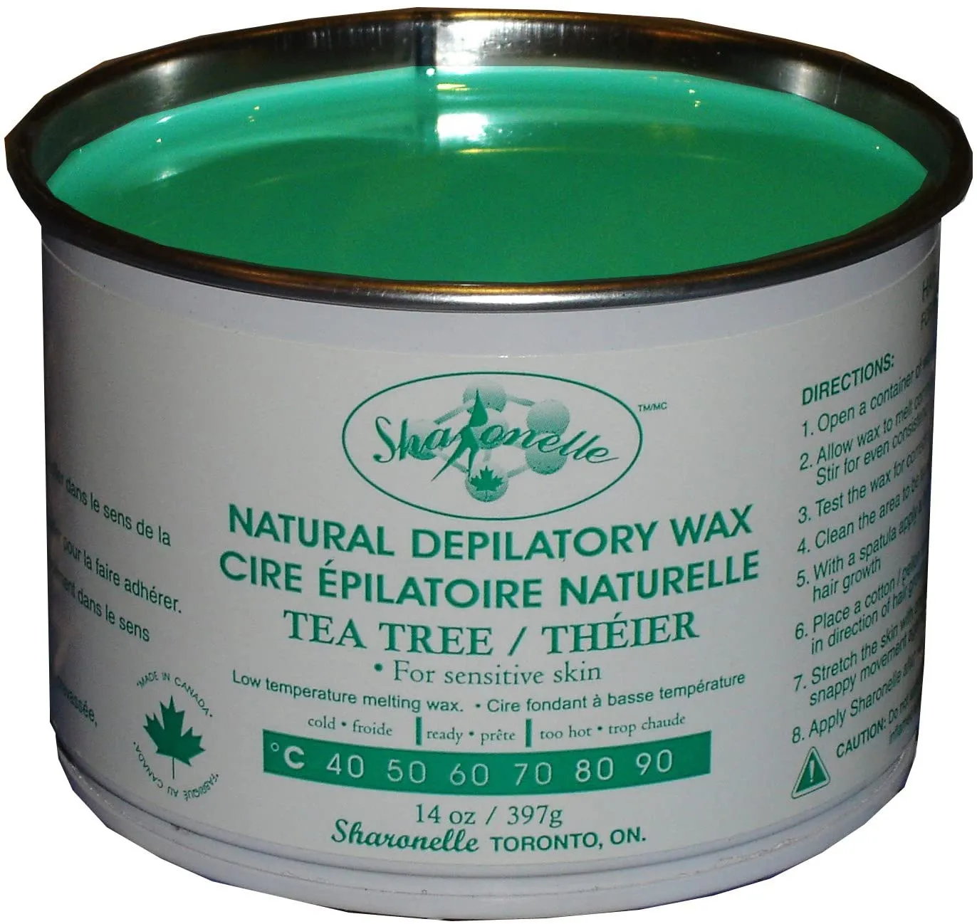 Sharonelle 14 Oz Tea Tree Soft Wax Tin