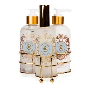 Shelley Kyle Three piece caddy with Lotion, Liquid Hand Soap and Room Atomizer