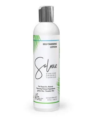 Solrae Vegan Natural Organic Gradual Sunless Tanning Lotion 8 fl oz/240ml cruelty free, gluten free, paraben free