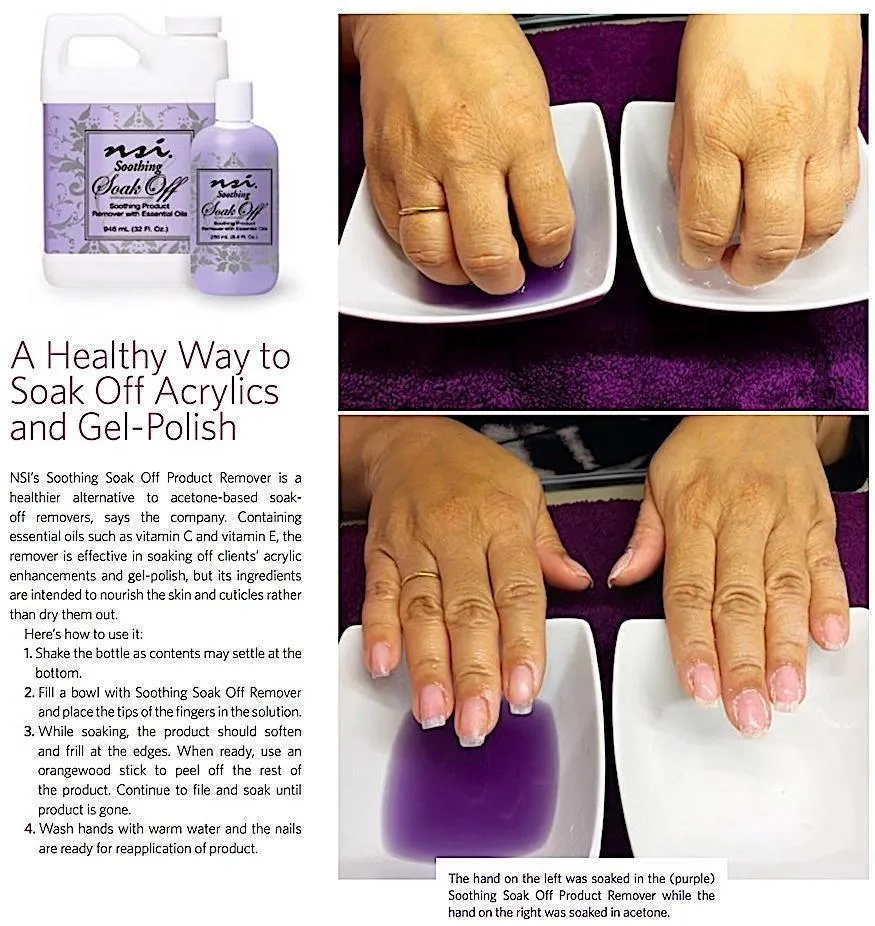 SOOTHING SOAK OFF Gel Polish Remover
