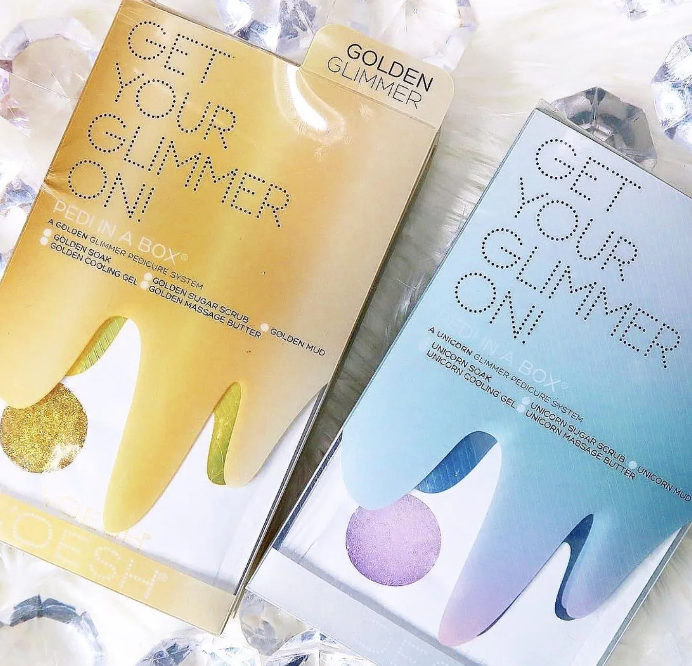 Spa Pedi-in-a-Box Unicorn Peach Glimmer - Voesh